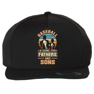 A Game For Fathers And Sons Fathers Day Baseball Wool Snapback Cap