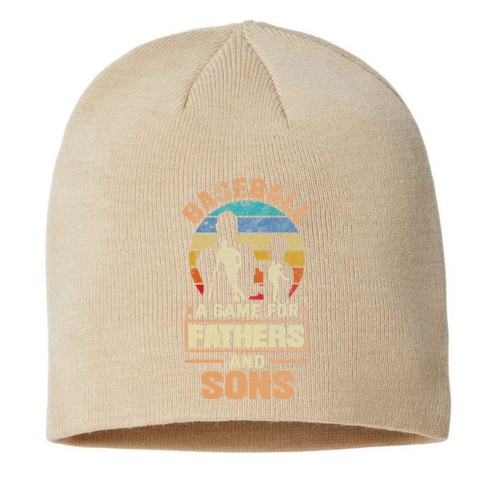 A Game For Fathers And Sons Fathers Day Baseball Sustainable Beanie