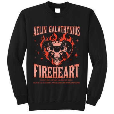 Aelin Galathynius Fireheart She Was Fire. And Light And Ash Sweatshirt
