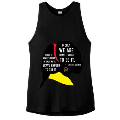 Amanda Gorman For Black History Month Gift Ladies PosiCharge Tri-Blend Wicking Tank
