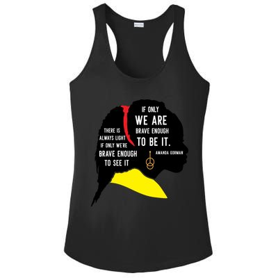 Amanda Gorman For Black History Month Gift Ladies PosiCharge Competitor Racerback Tank