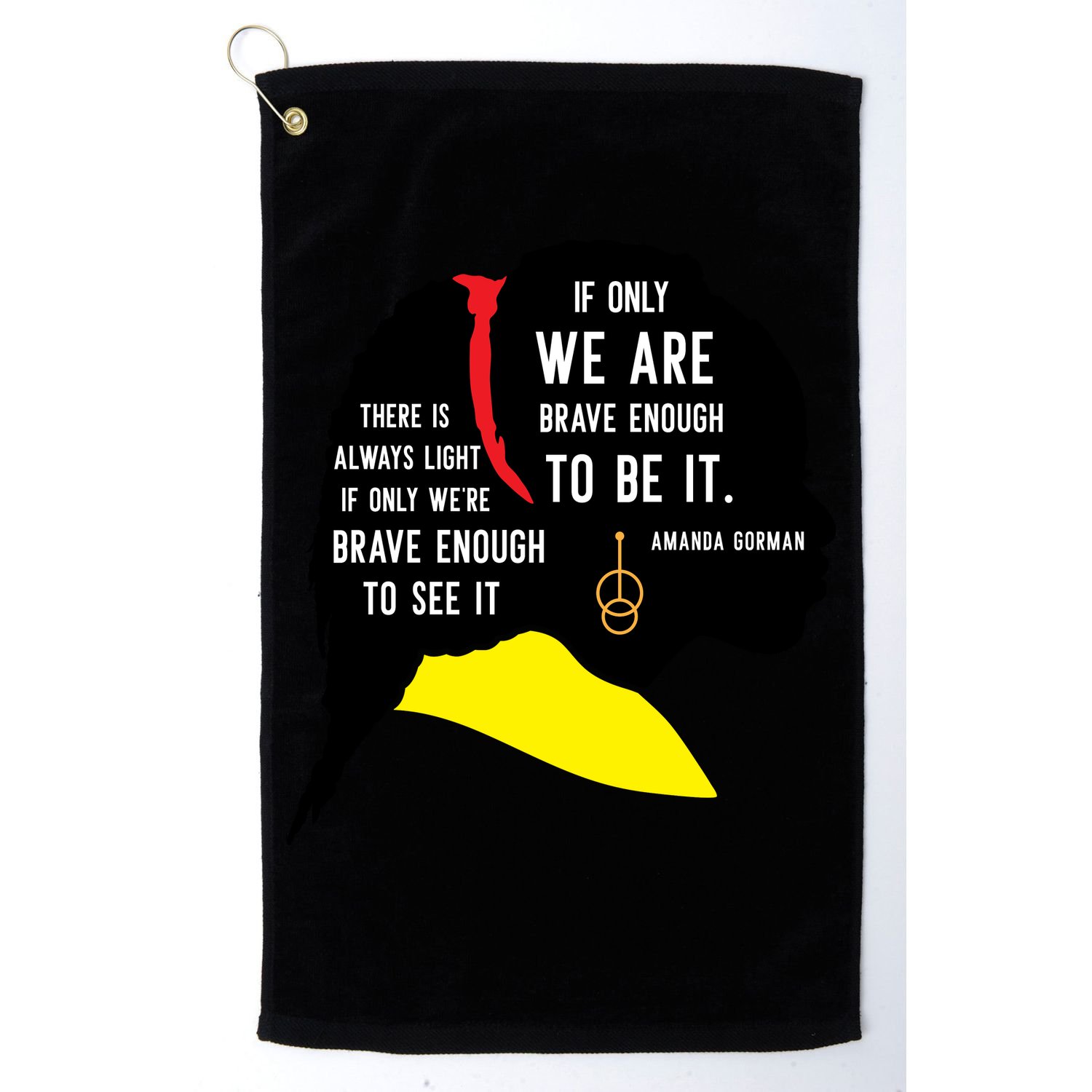 Amanda Gorman For Black History Month Gift Golf Towel