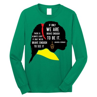 Amanda Gorman For Black History Month Gift Long Sleeve Shirt