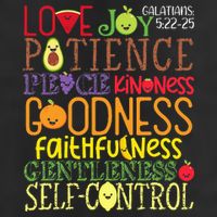 Awesome Galatians Fruit Of The Spirit Religious Verses 7 Panel Mesh Trucker Snapback Hat