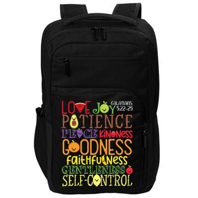 Awesome Galatians Fruit Of The Spirit Religious Verses Impact Tech Backpack
