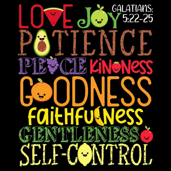 Awesome Galatians Fruit Of The Spirit Religious Verses Impact Tech Backpack