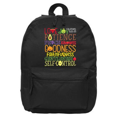 Awesome Galatians Fruit Of The Spirit Religious Verses 16 in Basic Backpack