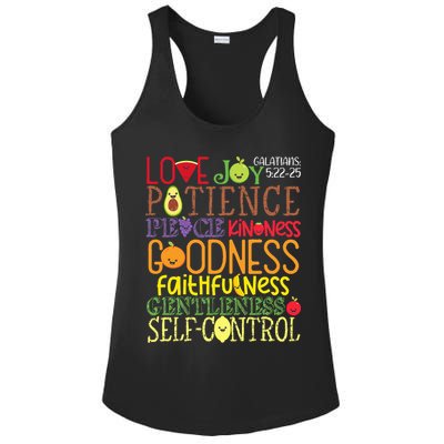 Awesome Galatians Fruit Of The Spirit Religious Verses Ladies PosiCharge Competitor Racerback Tank