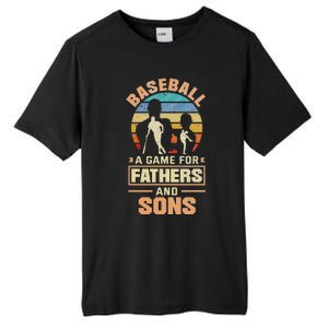 A Game For Fathers And Sons Fathers Day Baseball Tall Fusion ChromaSoft Performance T-Shirt