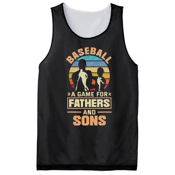 A Game For Fathers And Sons Fathers Day Baseball Mesh Reversible Basketball Jersey Tank