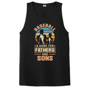 A Game For Fathers And Sons Fathers Day Baseball PosiCharge Competitor Tank