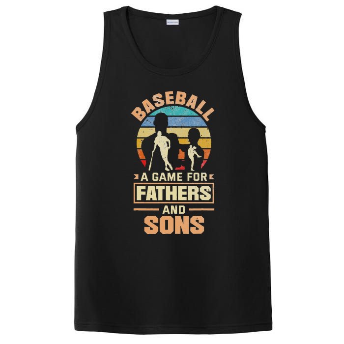 A Game For Fathers And Sons Fathers Day Baseball PosiCharge Competitor Tank