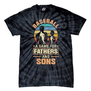 A Game For Fathers And Sons Fathers Day Baseball Tie-Dye T-Shirt