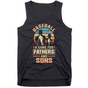 A Game For Fathers And Sons Fathers Day Baseball Tank Top