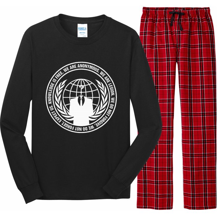 Anonymous Guy Fawkes We Are Anonymous Long Sleeve Pajama Set