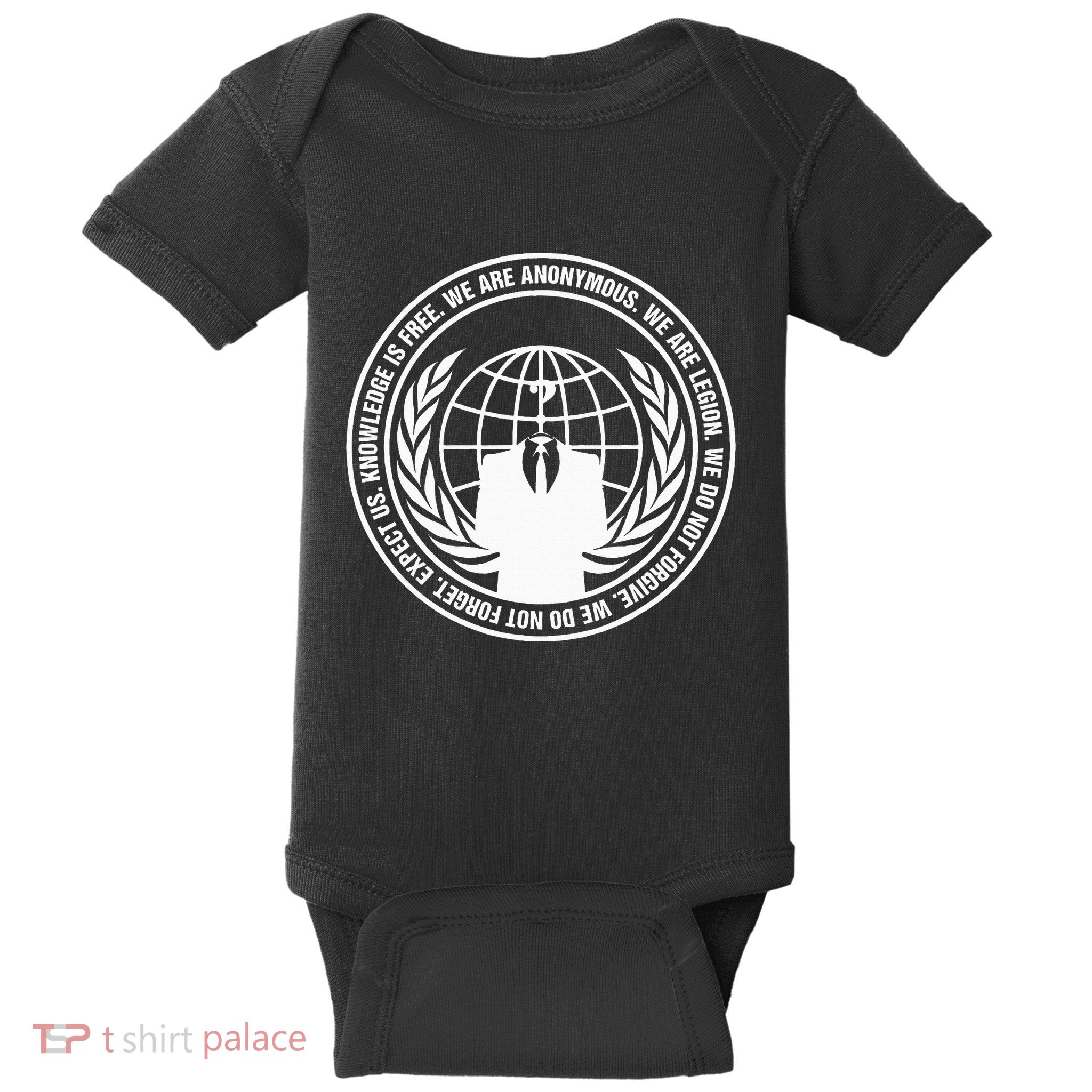 Anonymous Guy Fawkes We Are Anonymous Baby Bodysuit
