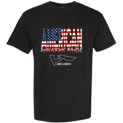 American Gp Flag Us Grand Prix (Cota) Inspired Garment-Dyed Heavyweight T-Shirt