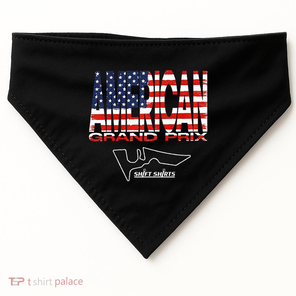 American Gp Flag Us Grand Prix (Cota) Inspired USA-Made Doggie Bandana