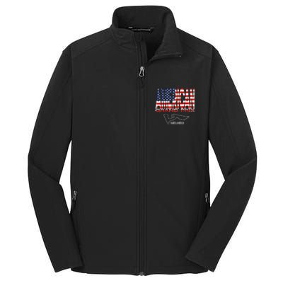 American Gp Flag Us Grand Prix (Cota) Inspired Core Soft Shell Jacket