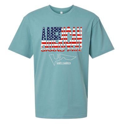 American Gp Flag Us Grand Prix (Cota) Inspired Sueded Cloud Jersey T-Shirt