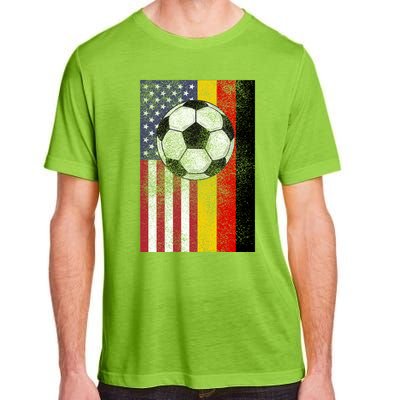 American Gery Flags Soccer Ball Players And Cool Gift Adult ChromaSoft Performance T-Shirt