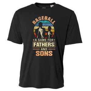 A Game For Fathers And Sons Fathers Day Baseball Cooling Performance Crew T-Shirt