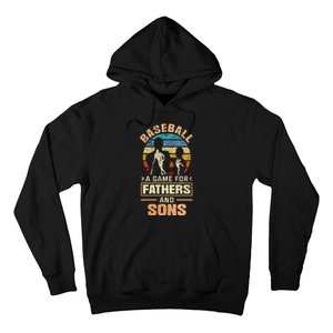 A Game For Fathers And Sons Fathers Day Baseball Hoodie