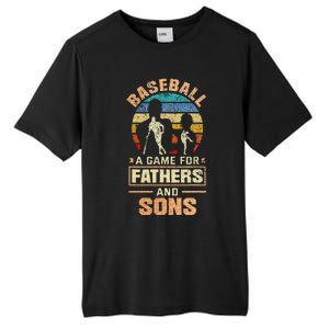 A Game For Fathers And Sons Fathers Day Baseball Tall Fusion ChromaSoft Performance T-Shirt