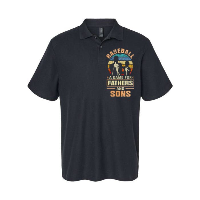 A Game For Fathers And Sons Fathers Day Baseball Softstyle Adult Sport Polo