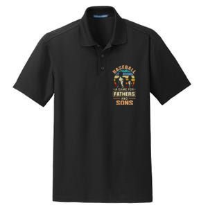 A Game For Fathers And Sons Fathers Day Baseball Dry Zone Grid Polo