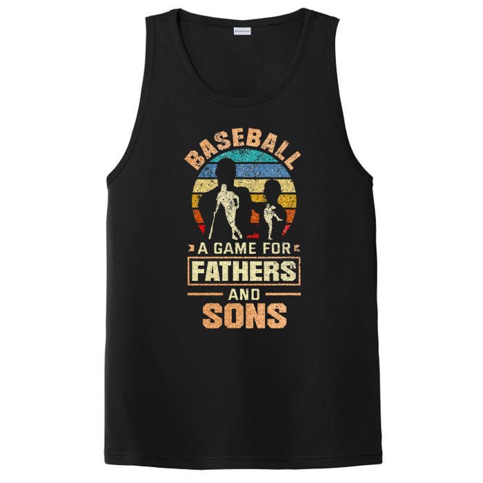 A Game For Fathers And Sons Fathers Day Baseball PosiCharge Competitor Tank