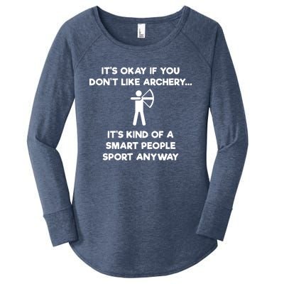 Archery Gift Funny Archery Smart People Women's Perfect Tri Tunic Long Sleeve Shirt