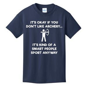 Archery Gift Funny Archery Smart People Kids T-Shirt