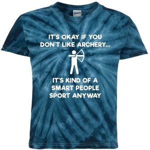 Archery Gift Funny Archery Smart People Kids Tie-Dye T-Shirt