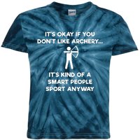 Archery Gift Funny Archery Smart People Kids Tie-Dye T-Shirt