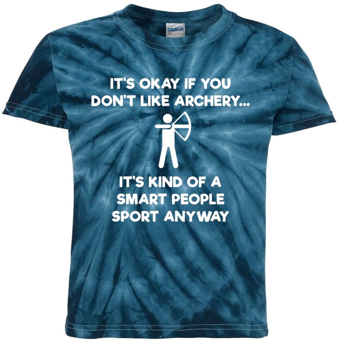 Archery Gift Funny Archery Smart People Kids Tie-Dye T-Shirt