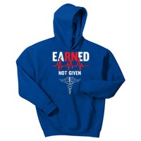 Awesome Gift For Nurses Heartbeats Earned Not Given Gift Kids Hoodie