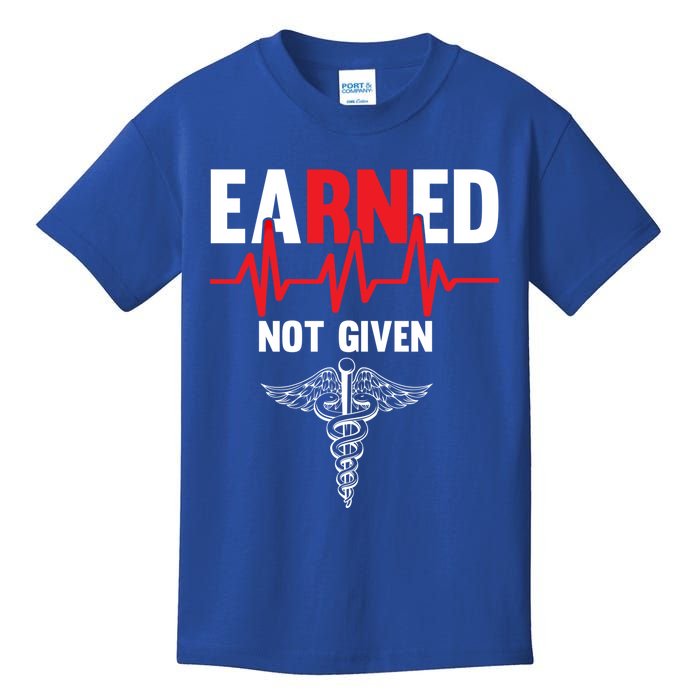 Awesome Gift For Nurses Heartbeats Earned Not Given Gift Kids T-Shirt