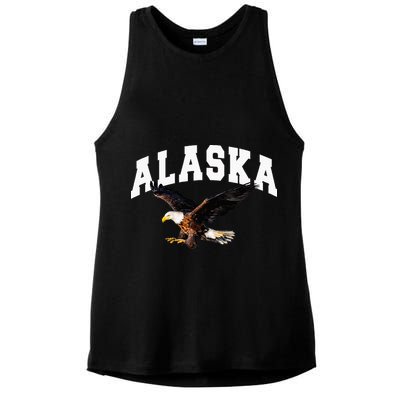 Alaska Gifts For Women Anchorage Juneau Ladies PosiCharge Tri-Blend Wicking Tank
