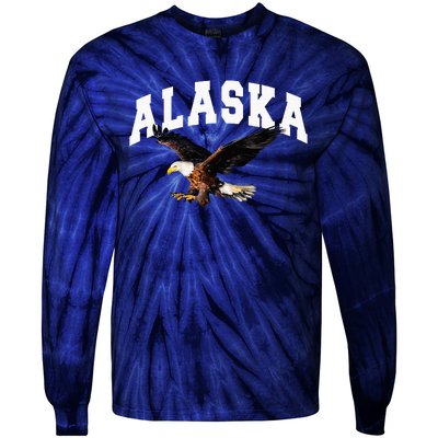 Alaska Gifts For Women Anchorage Juneau Tie-Dye Long Sleeve Shirt