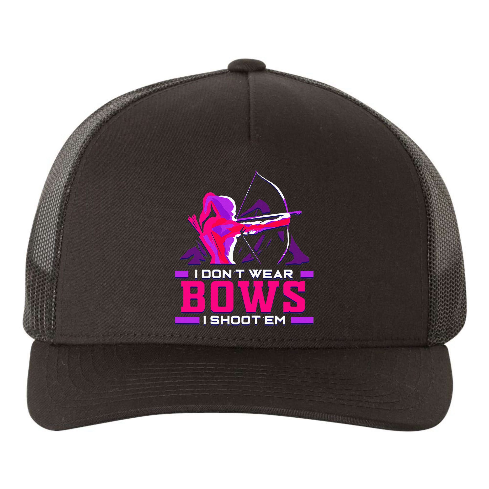 Archery Girl For Woman Archer Bow And Arrow Hunt Yupoong Adult 5-Panel Trucker Hat