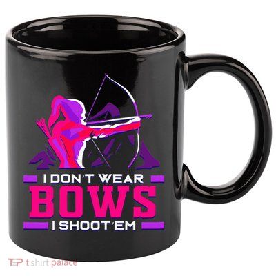 Archery Girl For Woman Archer Bow And Arrow Hunt 11oz C Handle Ceramic Mug