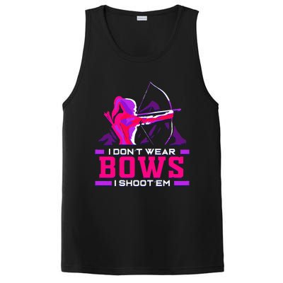 Archery Girl For Woman Archer Bow And Arrow Hunt PosiCharge Competitor Tank