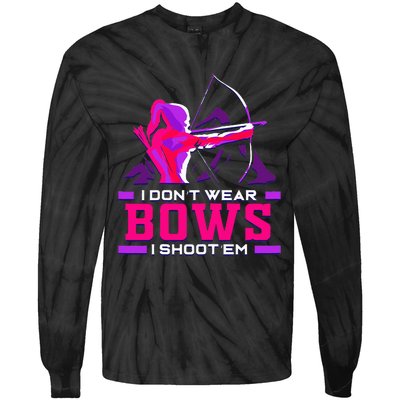 Archery Girl For Woman Archer Bow And Arrow Hunt Tie-Dye Long Sleeve Shirt