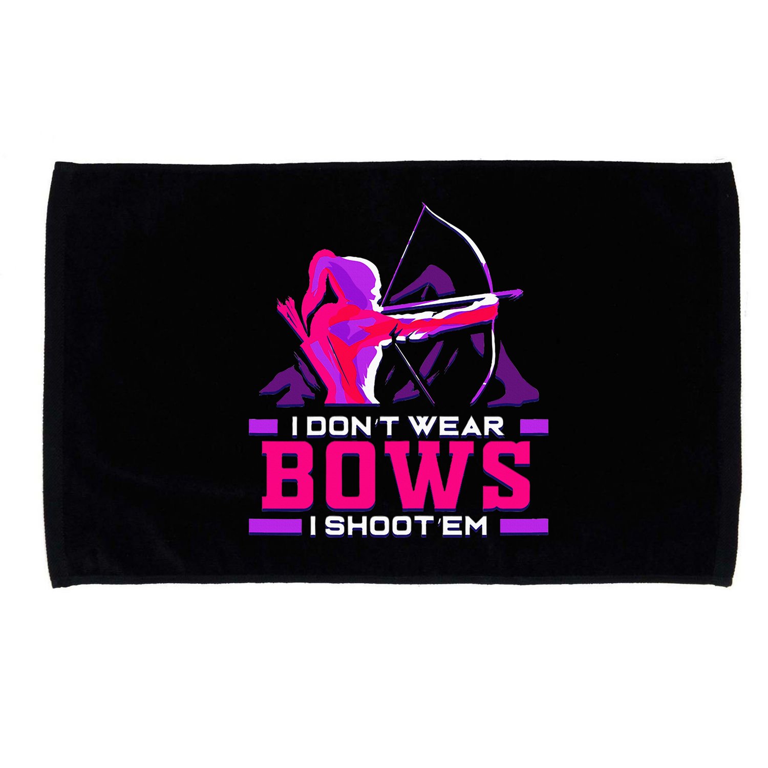 Archery Girl For Woman Archer Bow And Arrow Hunt Microfiber Hand Towel