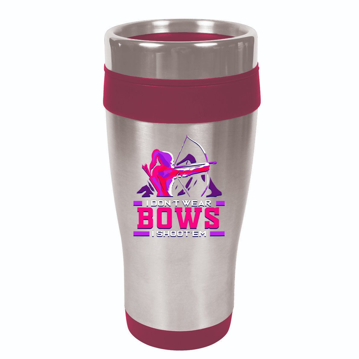 Archery Girl For Woman Archer Bow And Arrow Hunt 16oz Travel Tumbler