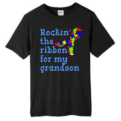 Autistic Grandson For Grandparents Tall Fusion ChromaSoft Performance T-Shirt