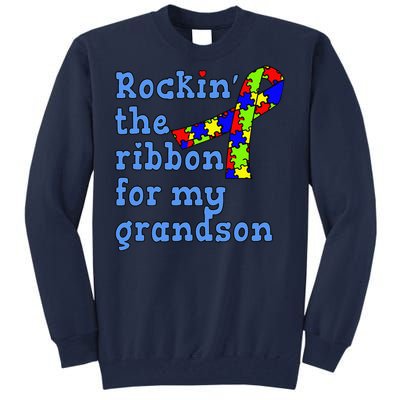 Autistic Grandson For Grandparents Tall Sweatshirt