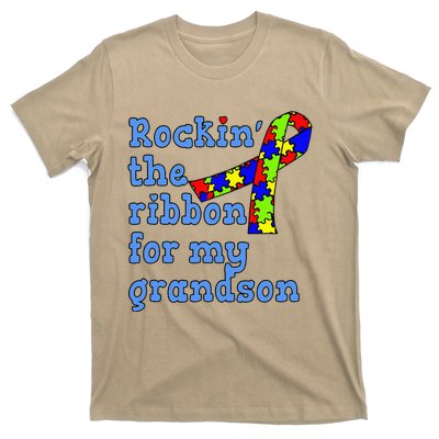 Autistic Grandson For Grandparents T-Shirt