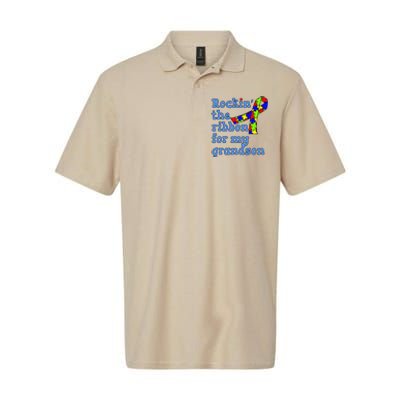 Autistic Grandson For Grandparents Softstyle Adult Sport Polo